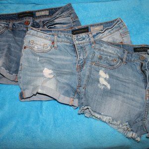 Three Pairs Aeropostale Denim Shorts